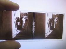 Plaque stéréoscopîque sur verre 13 X 6 CM Alger Rue de Tombouctou vers 1910 