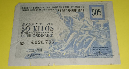 Monnaie matières 1948 - matières,