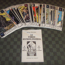 Complet 48 cartes ancien Tarot astrologique de Muchery avec notice