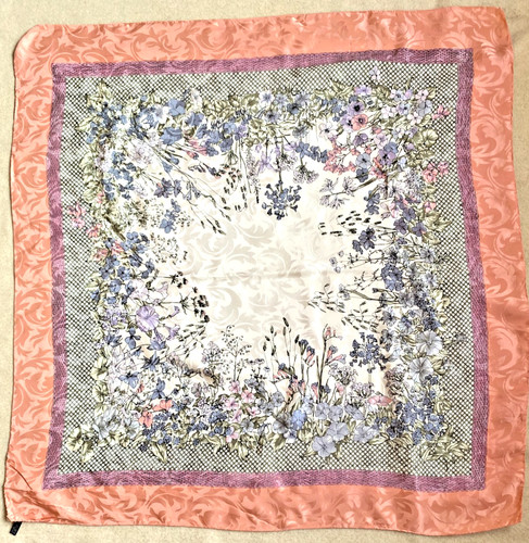Foulard soie vintage cm - 90,