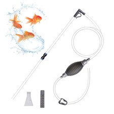 7 Pièces Aspirateur Aquarium 2.2M Nettoyeur Aquarium Siphon Aquarium Pompe Ne...