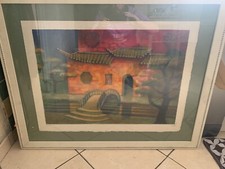 lithographie originale signée numérotée Louis TOFFOLI -Palais De Chine 18/150