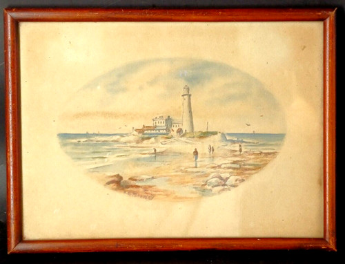 Tableau phare breton - phare,
