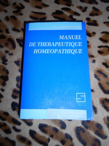 Boenninghausen manuel - c., :
