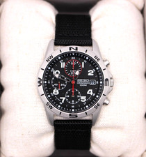 Montre chronographe SEIKO SND399 P1 modèles réimportés outre-mer noir homme J...