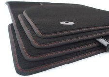 Tapis Sol Audi A4 S4 RS4 B6 B7 8E 2000 à 2007 Velours Noir 750g/m² Forme Origine