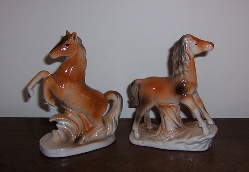 Vintage horse figurines - horse,