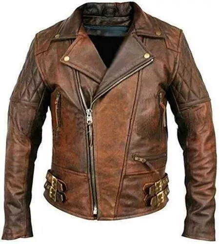 Veste motard cuir - motard, en