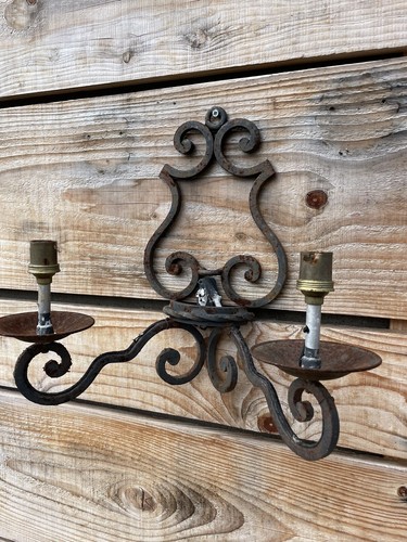 Applique fer forgé ancien - forgé,