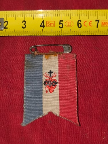 Ruban tricolore coeur sacré