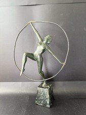 Bronze art deco danseuse - bronze,