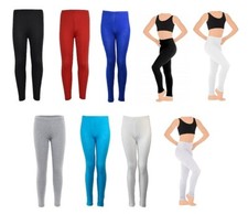 Fille Uni Leggings Extensible
