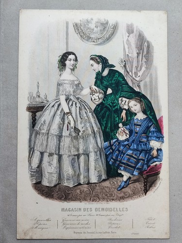 Gravure ancienne magasin des - "magasin,