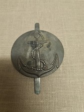 Insigne, Attribut, Rondache  De Casque Adrian Marine Mle 37