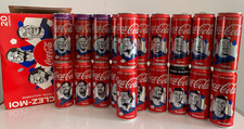 LOT 20 CANETTES COCA COLA EURO