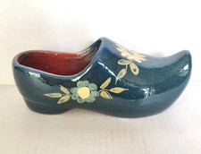 Sabot en faïence terre cuite émaillée bouquetière déco fleurs