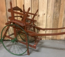 Attelage d Enfant Poussette Calèche Jouet Ancien Château XIXeme Mouton