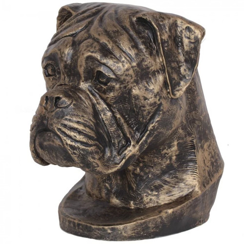 Statue tête chien boxer - de, en