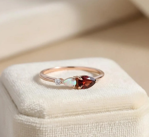 Bague dainty argent - en,