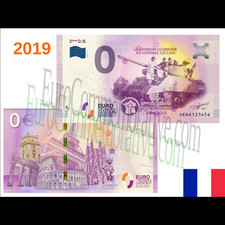 Billet Souvenir 2019 France 75 - 2eme DB General Leclerc