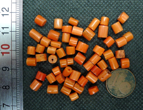 Lot perles 10g corail - lot,