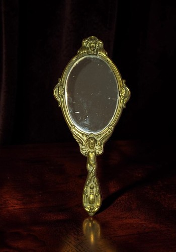 Miroir main ancien - miroir,