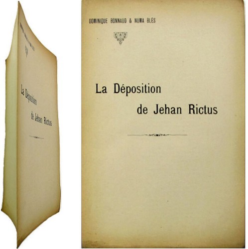 Déposition jehan rictus - jehan,