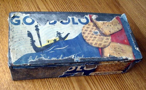 Ancienne boite tole fer - en,