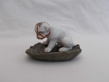 BISCUIT VIDE POCHE CHIOT MOLOSSE MUSELIERE FRENCH ANTIQUE PIT BULL FIGHTING