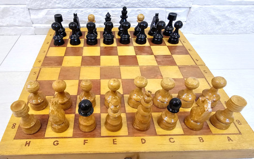 Rare jeu échecs anglais - jeu, d'échecs