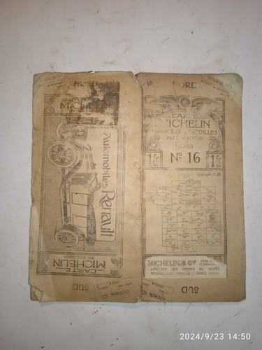 Carte michelin 16 - carte, n°