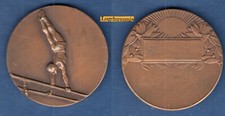 Médaille Barre Paralélle Sport  Gymnastique JO par F. Demey 