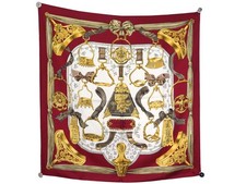 VINTAGE FOULARD HERMES ETRIERS