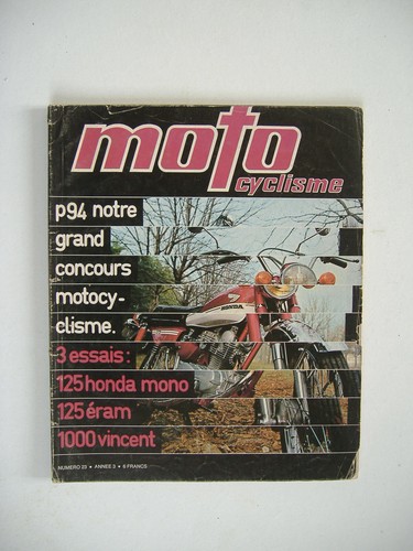 Motocyclismes honda cb - motocyclismes, n°23