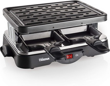 Appareil à Raclette avec Plaque Gril et 4 Poêlons 4 Personnes Antiadhésif  500 W