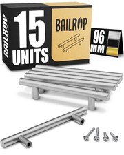 Poignée de Meuble Cuisine Argenté 96MM - Poignée Argenté Meuble Cuisine en Ac...