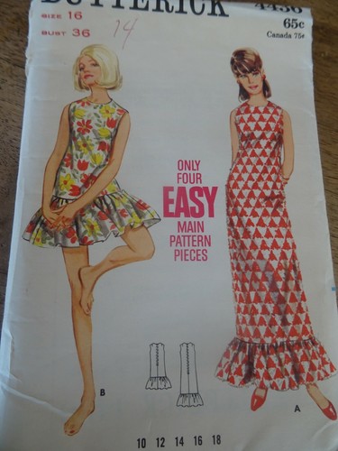 4436 patron butterick vintage - butterick,