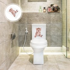  Stickers Abattant Wc Autocollants Muraux Animaux Décalcomanies Amovibles