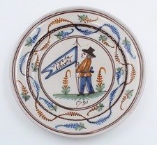 Assiette de Roanne à décor