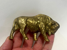 Ancienne statuette bronze  buffle buffalo bison année, 525gr