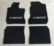 Tapis de Voiture Sol Pour Chrysler PT Cruiser Cabriolet Noir Argent Neuf 4tlg
