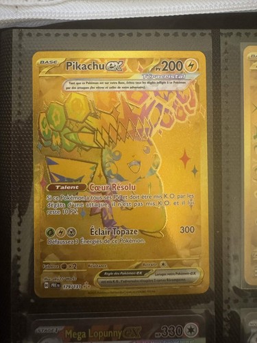 Carte pokémon pikachu - pokémon, ex