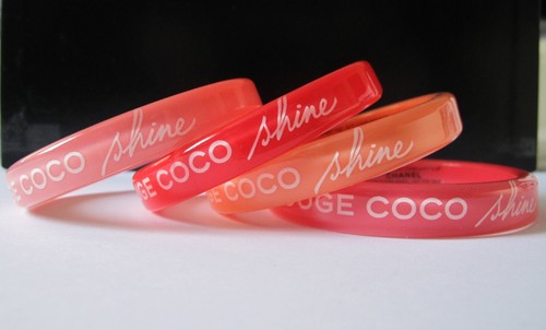 Chanel lot bracelets rouge - chanel,