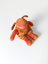 Peluche/Doudou Petit Chien Rouge Salopette Orange 20cm Les Zazous  - Moulin Roty