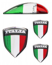 Capot latéral chrome autocollant kit déco 3D Italia compatible avec Vespa GTS...