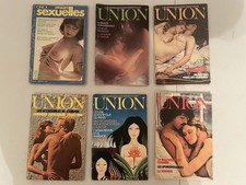 Lot 5 revues érotiques vintage 1970-1976 – UNION & Ciné X – rares et complètes