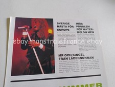 Joey Tempest Europe Pete Wylie clipping Sweden 1980s