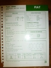 8040 - Fiche Technique Fiat