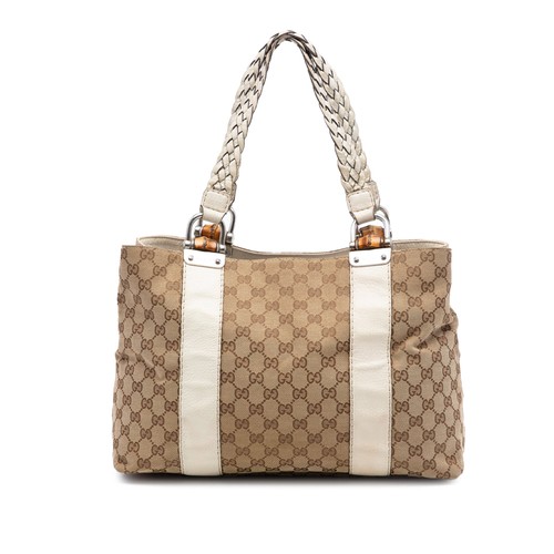 Gucci medium toile bamboo - gg,