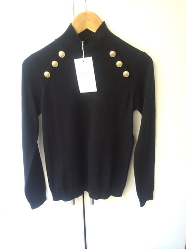 Sezane pull gerry noir boutons - sezane,